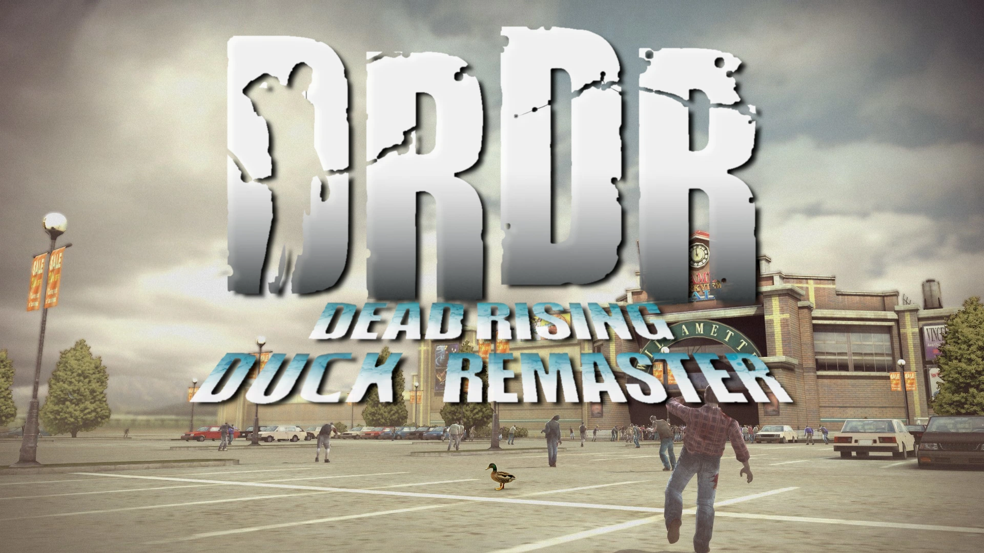 Dead Rising menu screen but with a duck